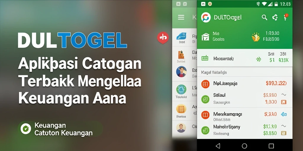 Tampilan antarmuka DULTOGEL untuk pencatatan keuangan yang mudah.