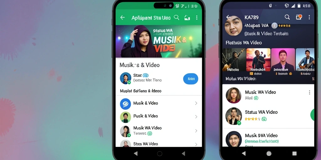 Antarmuka KA789 yang mudah digunakan untuk Status WA Video.