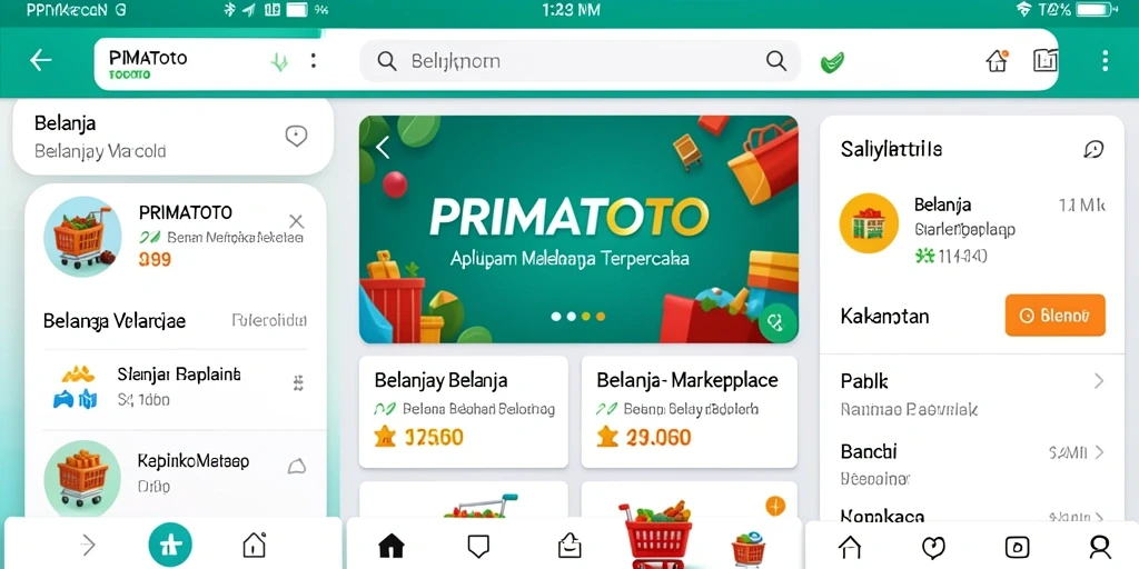 Tampilan antarmuka PRIMATOTO yang user-friendly dan menarik.