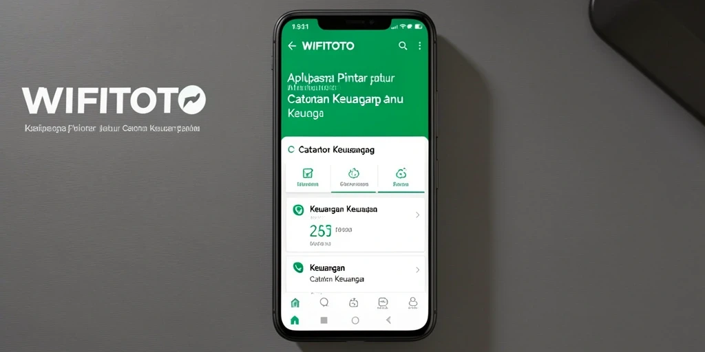 Antarmuka pengguna WIFITOTO menunjukkan fungsi pencatatan keuangan yang efisien.