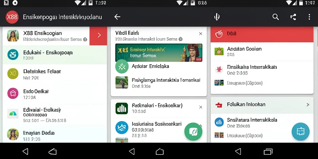 Tampilan antarmuka X88 yang menarik dan informatif.